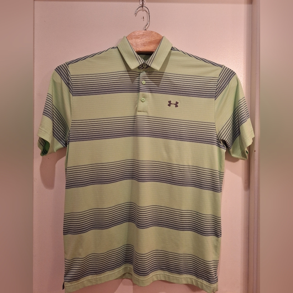 Under Armour Loose Coupe Lache/Suelto Heat Gear Short Sleeve Polo Shirt Size XL